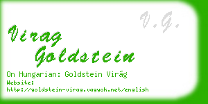 virag goldstein business card